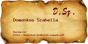 Domonkos Szabella névjegykártya